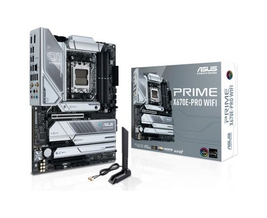 ASUS PRIME X670E-PRO WIFI AMD X670 Socket AM5 ATX Mātes plates