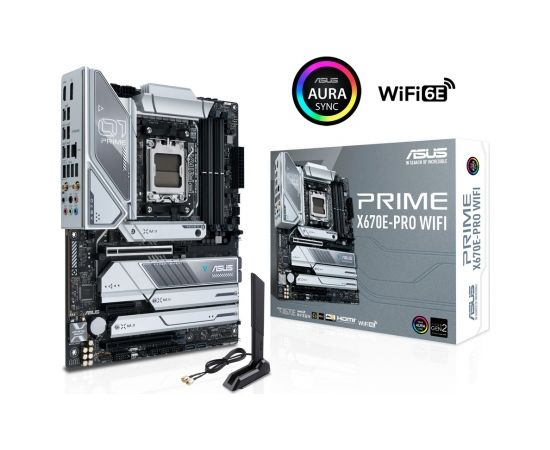 ASUS PRIME X670E-PRO WIFI AMD X670 Socket AM5 ATX Mātes plates