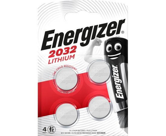 ENERGIZER SPECIALTY CR2032 3V BATTERIES 4 PIECES