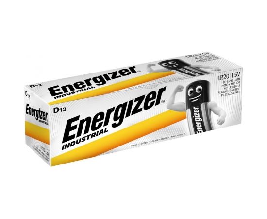 ENERGIZER INDUSTRIAL PRO D LR20 1.5V BATTERIES 12 PCS