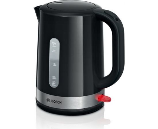 Bosch TWK6A513 electric kettle 1.7 L 2200 W Black, Stainless steel