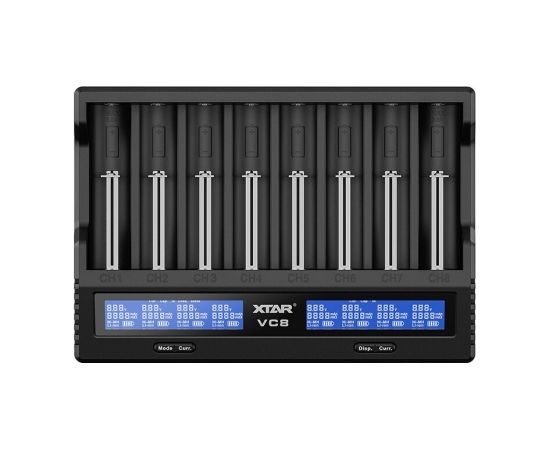 XTAR VC8 battery charger  to Li-ion i NiMH