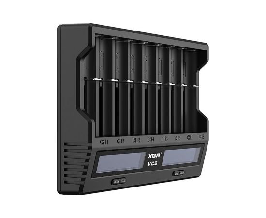 XTAR VC8 battery charger  to Li-ion i NiMH