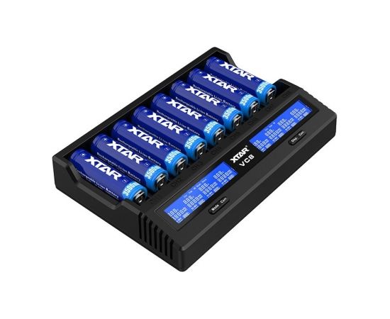 XTAR VC8 battery charger  to Li-ion i NiMH