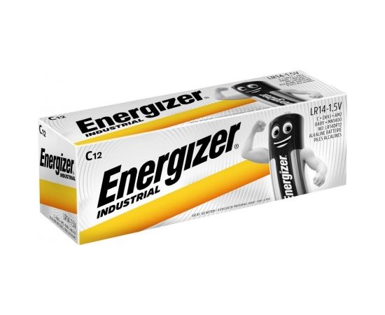 ENERGIZER INDUSTRIAL PRO BATTERY LR14 C R14 1.5V 12 PCS