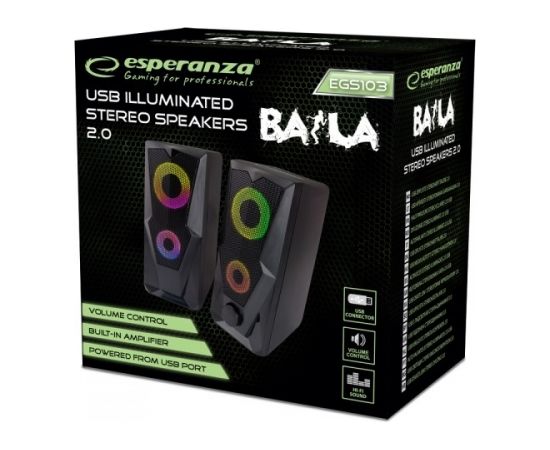 Esperanza BAILA Black Wired 6 W