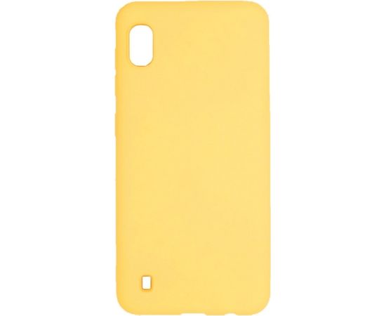 Evelatus  
       Samsung  
       Galaxy A10 Soft Touch Silicone Case with Strap 
     Yellow