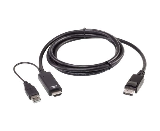 Aten 2L-7D02HDP True 4K 1.8M HDMI to DisplayPort Cable