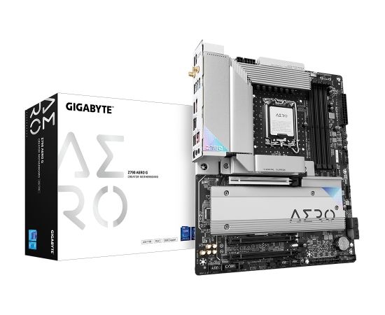 Gigabyte Z790 AERO G 1.0 M/B Processor family Intel, Processor socket  LGA1700, DDR5 DIMM, Memory slots 4, Supported hard disk drive interfaces 	SATA, M.2, Number of SATA connectors 4, Chipset Intel Z790 Express, ATX