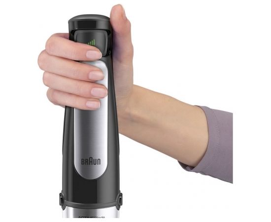 Braun Hand Blender MQ7000X MultiQuick Immersion Hand Blender, 1000 W, Black/Stainless Steel