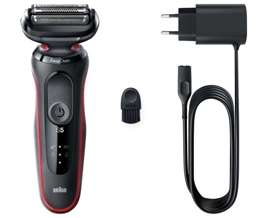 Braun 51-R1000s Black/Red bārdas skuveklis