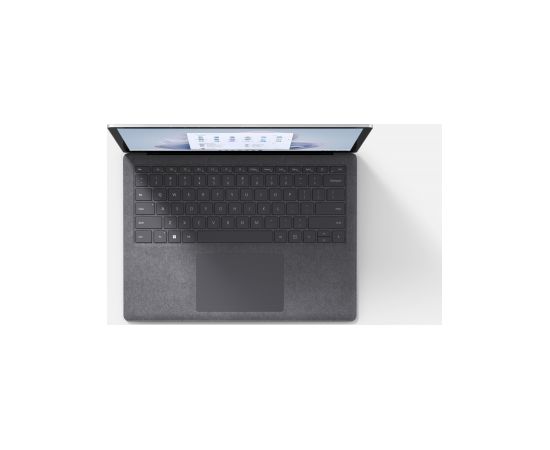 Microsoft Surface Laptop 5 Platinum, 13.5 ", Touchscreen, 2256 x 1504, Intel Core i5, i5-1235U, 8 GB, LPDDR5x, 256 GB, Wi-Fi, Front camera, Bluetooth, 5.1, Windows 11 Home, Keyboard language English, Keyboard backlit, Intel Iris Xe Graphics