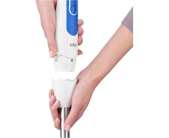Braun Hand Blender MQ 3005 Immersion Hand Blender, 700 W, Number of speeds 2, White/Blue Погружные блендеры - измельчители
