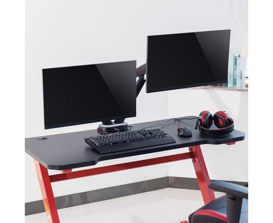 Logilink Gaming Dual Monitor Mount BP0092 17-32 ", Maximum weight (capacity) 8 kg, Black/Red