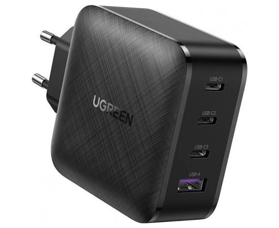 Ugreen fast charger PPS 65W USB / 3x USB Type C QC 3.0 Power Delivery SCP FCP AFC (gallium nitride) сетевое зарядное устройство черное
