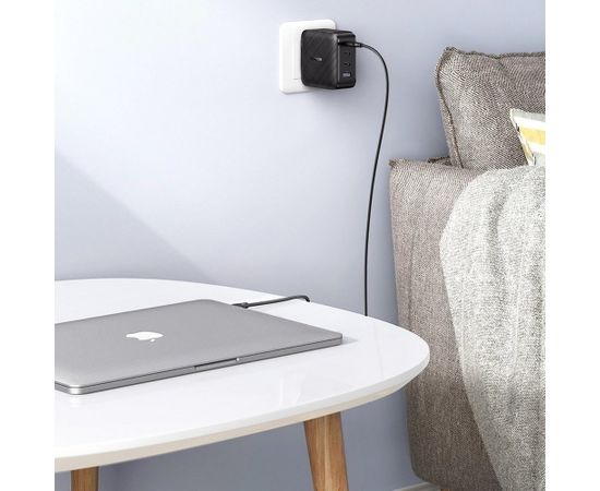 Ugreen fast charger PPS 65W USB / 3x USB Type C QC 3.0 Power Delivery SCP FCP AFC (gallium nitride) сетевое зарядное устройство черное