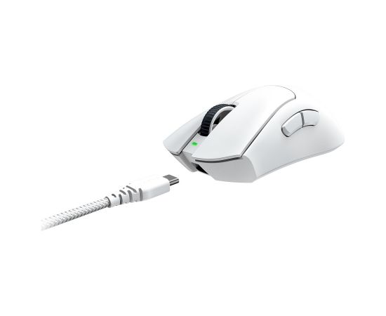 Razer DeathAdder V3 Pro Gaming Mouse, Optical, 30000 DPI, White