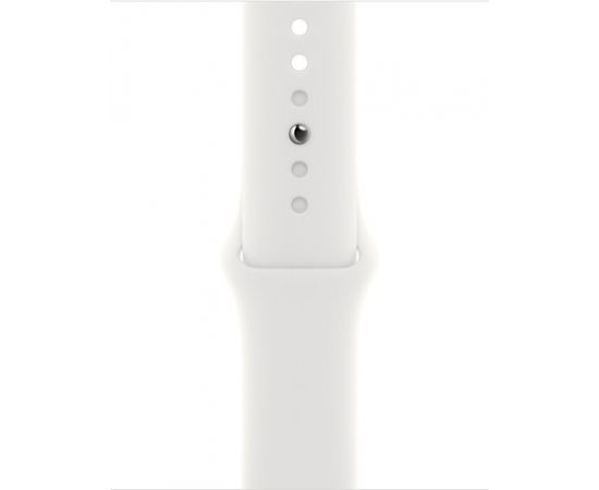 Apple Watch 8 GPS + Cellular 41mm Stainless Steel Sport Band, silver/white (MNJ53EL/A)