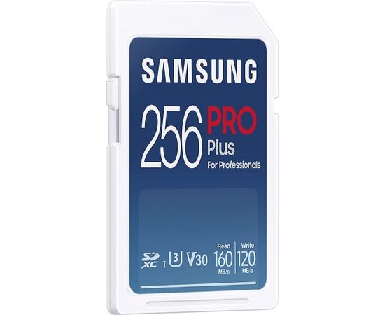 Samsung PRO Plus 2021 SDXC 256 GB Class 10 UHS-I/U3 V30 (MB-SD256K/EU) Atmiņas kartes micro SD SDHC