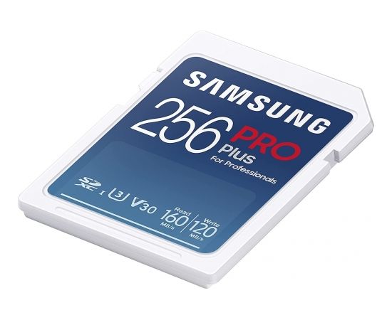 Samsung PRO Plus 2021 SDXC 256 GB Class 10 UHS-I/U3 V30 (MB-SD256K/EU) Atmiņas kartes micro SD SDHC
