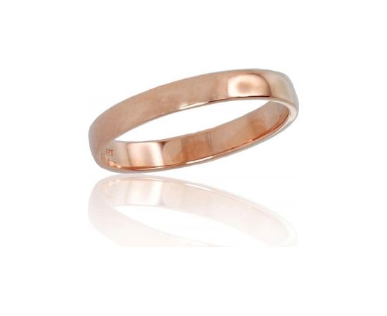 Золотое обручальное кольцо #1100542(Au-R), Красное Золото	585°, Размер: 16, 1.69 гр.