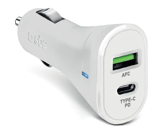 Unknown Car Charger USB 2.1A Type-C 20W By SBS White