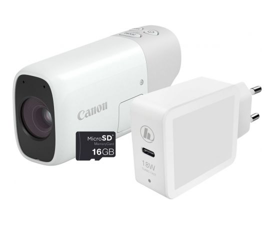 Canon PowerShot Zoom Essential Kit, white