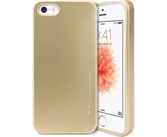 Mercury i-Jelly Back Case Izturīgs Aizmugurējais Silikona Apvalks Ar Metālisku Spīdumu Priekš  Apple iPhone X / XS Zeltains