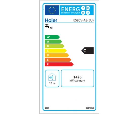 Haier el. ūdens sild. A3 80l, vertikāls