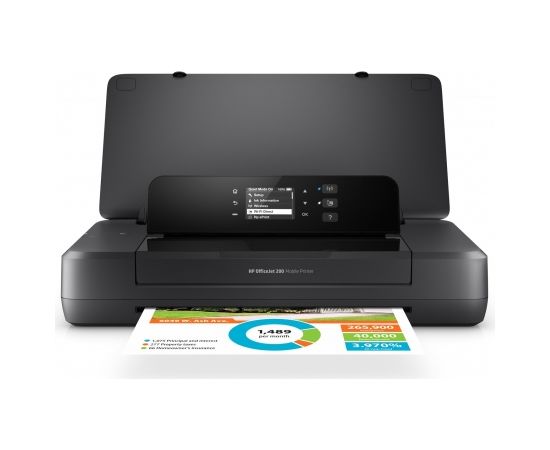 HP Officejet 200 Mobile Printer, Print, Front-facing USB printing