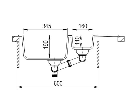 Sink Teka Clivo 60 B-TQ, onyx