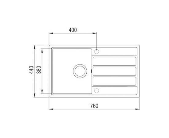 Teka Sink Comfor 45 B-TG onyks