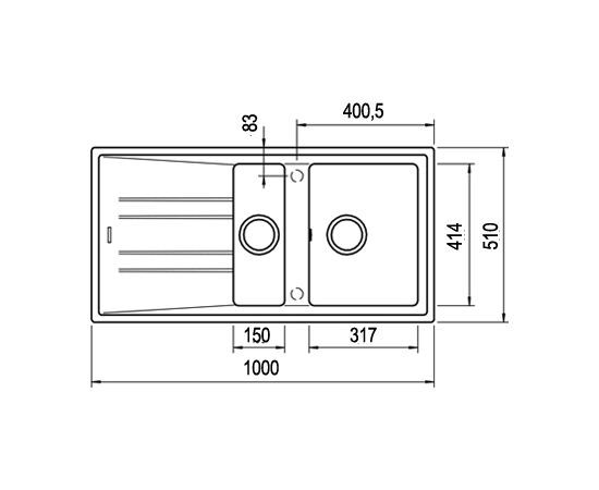 Sink Teka Stone 60B TG Onyx