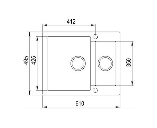 Sink Teka Clivo 60 S-TQ onyks