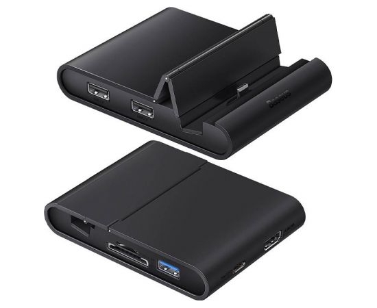 Baseus Mate USB Type-C Hub Desktop Docking Station Pro for Mobile Phone, PD, 100W (black)