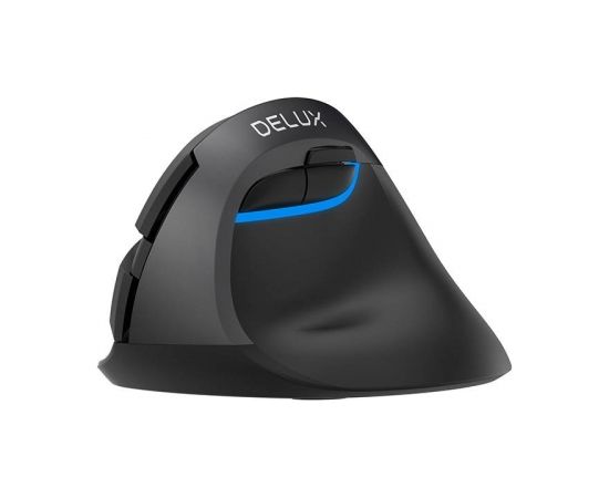 Wireless Vertical Mouse Delux M618Mini DB BT+2.4G 2400DPI (black)