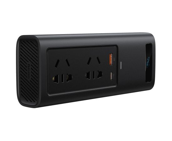 Baseus Inverter 150W (220V CN/EU) Black Strāvas pārveidotājs (Ir veikalā)