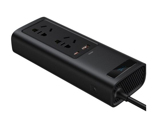 Baseus Inverter 150W (220V CN/EU) Black Strāvas pārveidotājs (Ir veikalā)