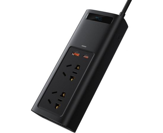 Baseus Inverter 150W (220V CN/EU) Black Strāvas pārveidotājs (Ir veikalā)