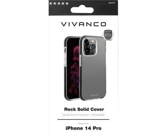 Vivanco case Rock Solid Apple iPhone 14 Pro, transparent (63470)