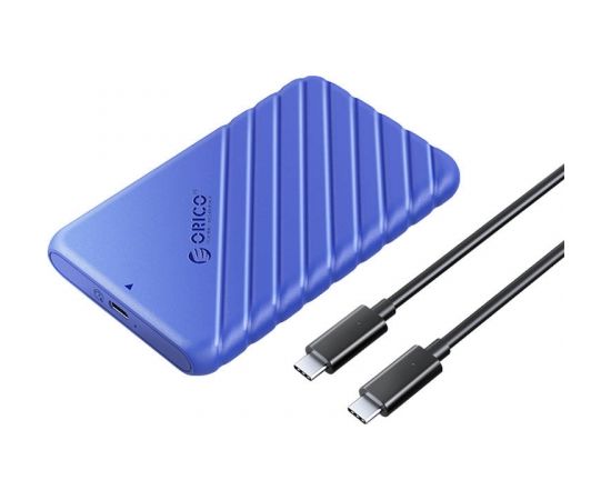 Orico 2.5' HDD / SSD Enclosure, 6 Gbps, USB-C 3.1 Gen1 (Blue)