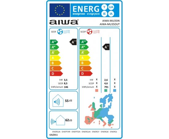 Gaisa kondicionieris Aiwa Musukari MU35IN/OUT