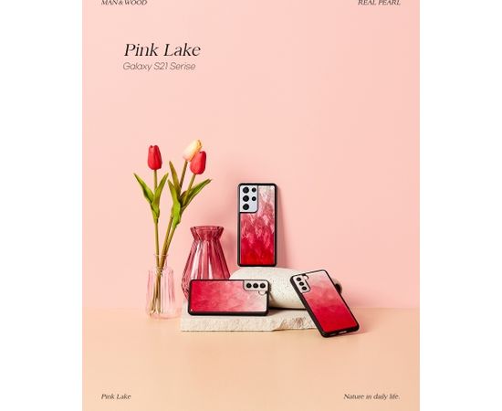 iKins case for Samsung Galaxy S21+ pink lake black