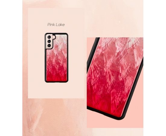 iKins case for Samsung Galaxy S21 pink lake black