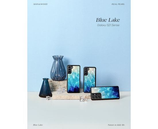 iKins case for Samsung Galaxy S21 Ultra blue lake black