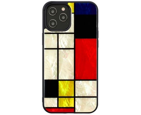 iKins case for Apple iPhone 12 Pro Max mondrian black