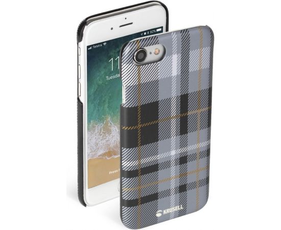 Krusell Limited Cover Apple iPhone 8/7 plaid dark grey