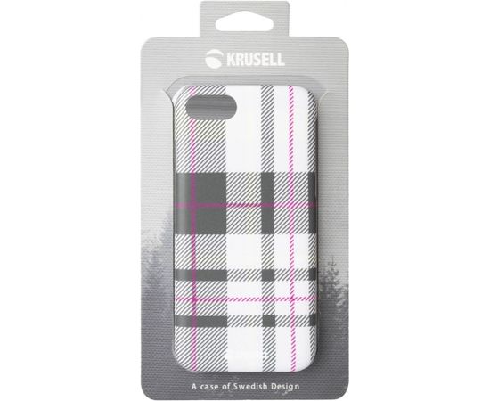 Krusell Limited Cover Apple iPhone 8/7 plaid light grey