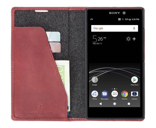 Krusell Sunne 2 Card Foliowallet Sony Xperia L2 vintage red