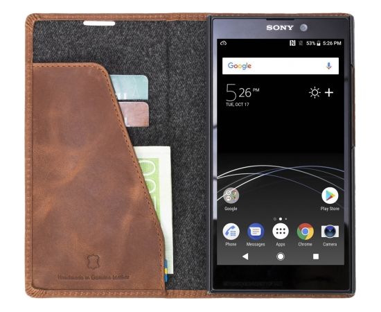 Krusell Sunne 2 Card Foliowallet Sony Xperia L2 vintage cognac